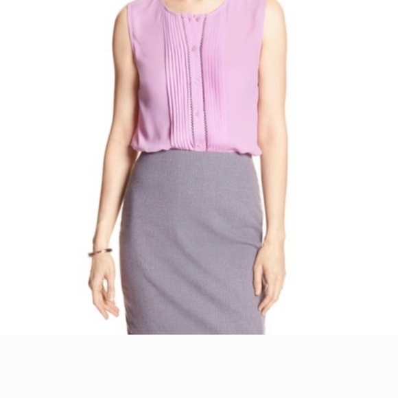 Banana Republic Tops - Banana Republic Light Pink Pleated Blouse